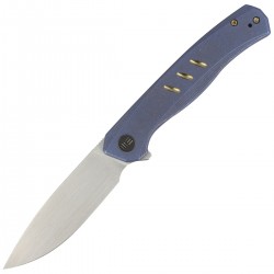 Nóż WE Knife Seer LE No 576/610 Blue Titanium, Rubber Silver CPM 20CV (WE20015-2)