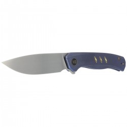 Nóż WE Knife Seer LE No 576/610 Blue Titanium, Rubber Silver CPM 20CV (WE20015-2)