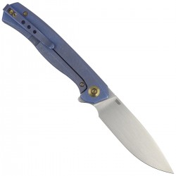 Nóż WE Knife Seer LE No 576/610 Blue Titanium, Rubber Silver CPM 20CV (WE20015-2)