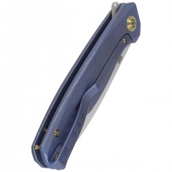 Nóż WE Knife Seer LE No 576/610 Blue Titanium, Rubber Silver CPM 20CV (WE20015-2)