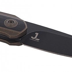 Nóż WE Knife Black Void Opus Bronze Titanium / Black G10, Black Stonewashed CPM 20CV by Justin Lundquist (2010C)