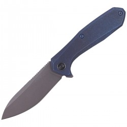 Nóż WE Knife Mote Blue Titanium, Gray Stonewashed CPM S35VN by Ostap Hel (2005B)