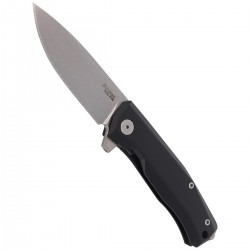 Nóż LionSteel Myto Black Aluminium, Stone Washed M390 by Molletta (MT01A BS)