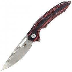 Nóż Bestech Ornetta Carbon Fiber / Red G10, Stonewash / Satin N690 by Kombou (BL02B)