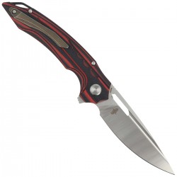 Nóż Bestech Ornetta Carbon Fiber / Red G10, Stonewash / Satin N690 by Kombou (BL02B)