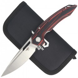 Nóż Bestech Ornetta Carbon Fiber / Red G10, Stonewash / Satin N690 by Kombou (BL02B)