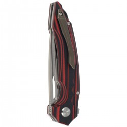 Nóż Bestech Ornetta Carbon Fiber / Red G10, Stonewash / Satin N690 by Kombou (BL02B)