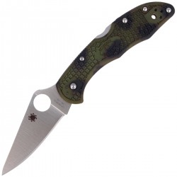 Nóż Spyderco Delica 4 FRN Zome Green Plain (C11ZFPGR)