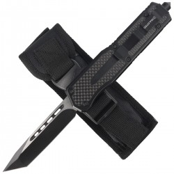 Nóż automatyczny Dulotec OTF Aluminium / Carbon Fiber, Two-Tone Finish 3Cr13MoV (K183A)