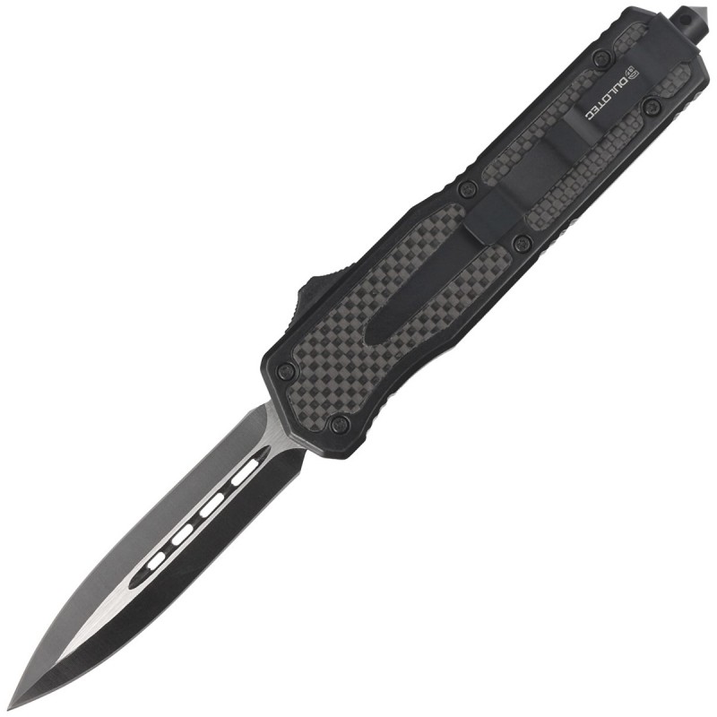 Nóż automatyczny Dulotec OTF Aluminium / Carbon Fiber, Two-Tone Finish 3Cr13MoV (K184A)