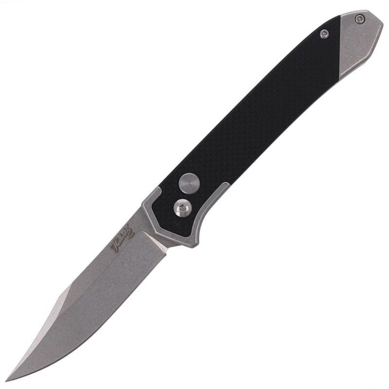 Nóż automatyczny Herbertz Solingen Selektion Black G10, Stonewashed (53040)