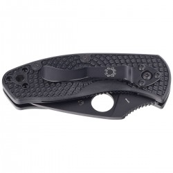 Nóż Spyderco Ambitious Black FRN, Black Blade (C148PBBK)