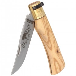 Nóż Antonini Old Bear Classical L Olive Wood, Satin C70 (9306/21_LU)