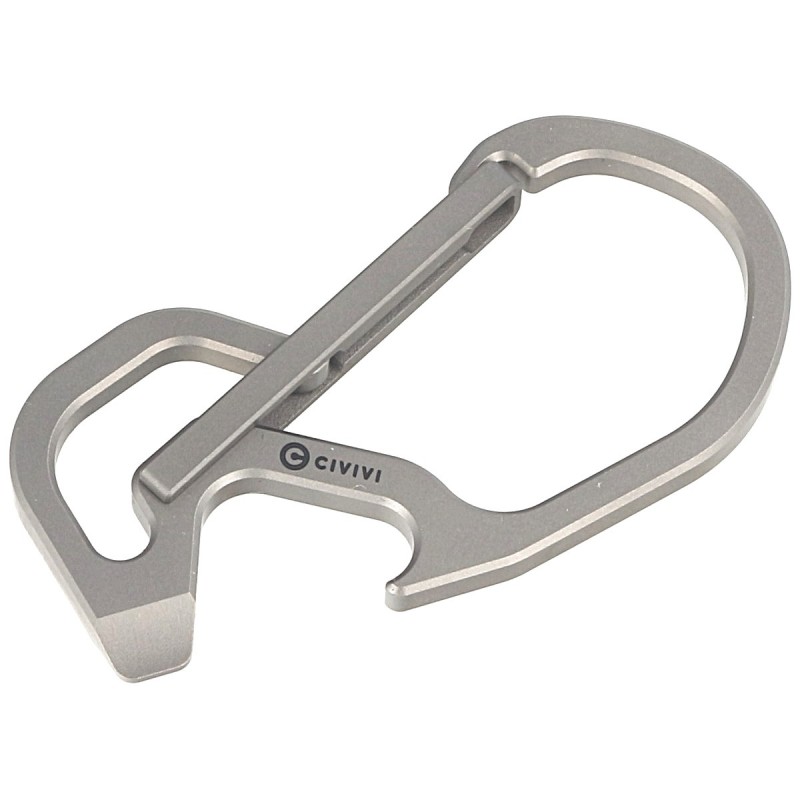 Karabińczyk CIVIVI Click Carabiner Keychain Multi-Tool, Gray Titanium (CA-01A)