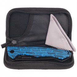 Nóż Bestech Keen II Black Blue Damascus G10 / Titanium, Black Stonewashed CPM S35VN by Koens Craft (BT2301D)