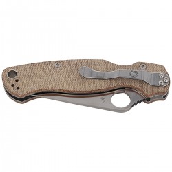 Nóż Spyderco Para Military 2 CPM Cru-Wear, Brown Micarta (C81MPCW2)