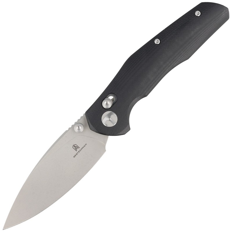 Nóż Bestechman Ronan Black G10, Stonewash 14C28N (BMK02D)