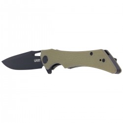 Nóż Kubey Raven Green G10, Dark Stonewashed AUS-10 by Jelly Jerry (KB245I)