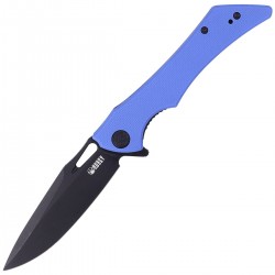 Nóż Kubey Raven Blue G10, Dark Stonewashed AUS-10 by Jelly Jerry (KB245H)