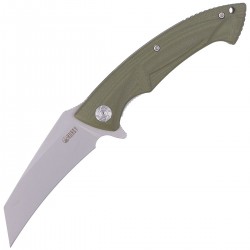 Nóż Kubey Anteater OD Green G10, Sandblast D2 (KU212B)