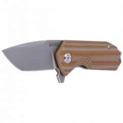 Nóż Kubey Campe Striped Beige G10, Sandblast D2 (KU203F)