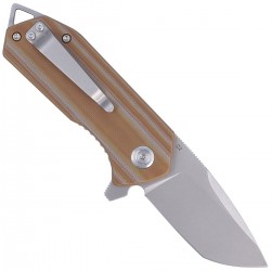 Nóż Kubey Campe Striped Beige G10, Sandblast D2 (KU203F)