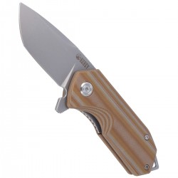 Nóż Kubey Campe Striped Beige G10, Sandblast D2 (KU203F)