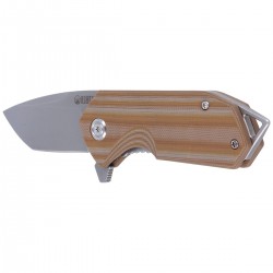 Nóż Kubey Campe Striped Beige G10, Sandblast D2 (KU203F)