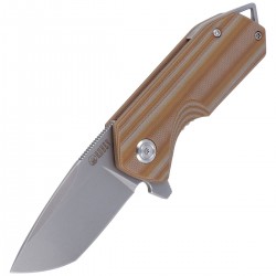 Nóż Kubey Campe Striped Beige G10, Sandblast D2 (KU203F)