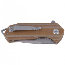 Nóż Kubey Campe Striped Beige G10, Sandblast D2 (KU203F)