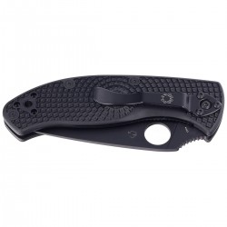 Nóż Spyderco Tenacious FRN Black, Black Blade Spyder (C122PSBBK)