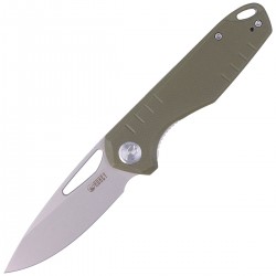 Nóż Kubey Doris Green G10, Satin Finish D2 (KU324D)