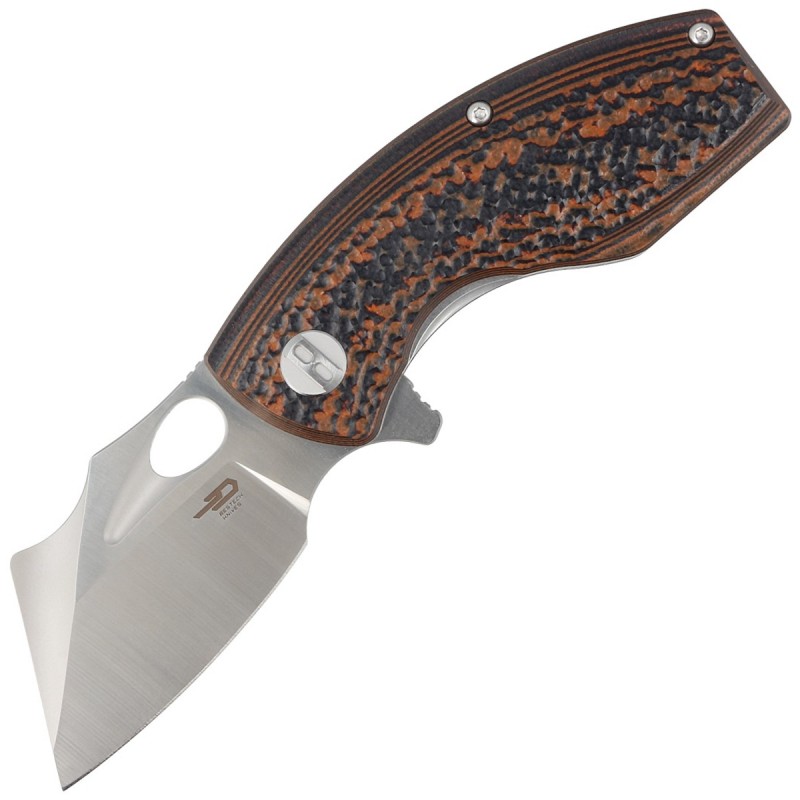 Nóż Bestech Lizard Black/Orange G10, Bead Blast/Satin D2 (BG39A)