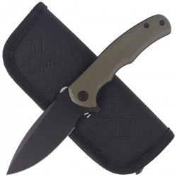 Nóż Civivi Mini Praxis OD Green G10, Black Stonewashed D2 (C18026C-1)