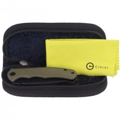 Nóż Civivi Mini Praxis OD Green G10, Black Stonewashed D2 (C18026C-1)