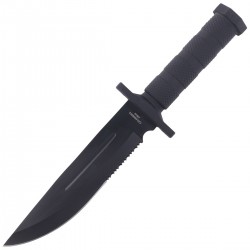 Nóż survivalowy Herbertz Solingen Bowie, Black Coated (109118)