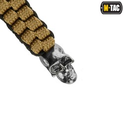 Przywieszka do noża M-Tac Cuboid Skull Black/Coyote paracord (TMLCS-BKCOY)