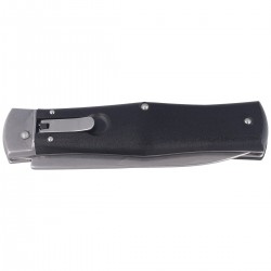 Nóż sprężynowy Mikov Predator, Black ABS, Stonewash N690 (241-BH-1/STN/KLIP)