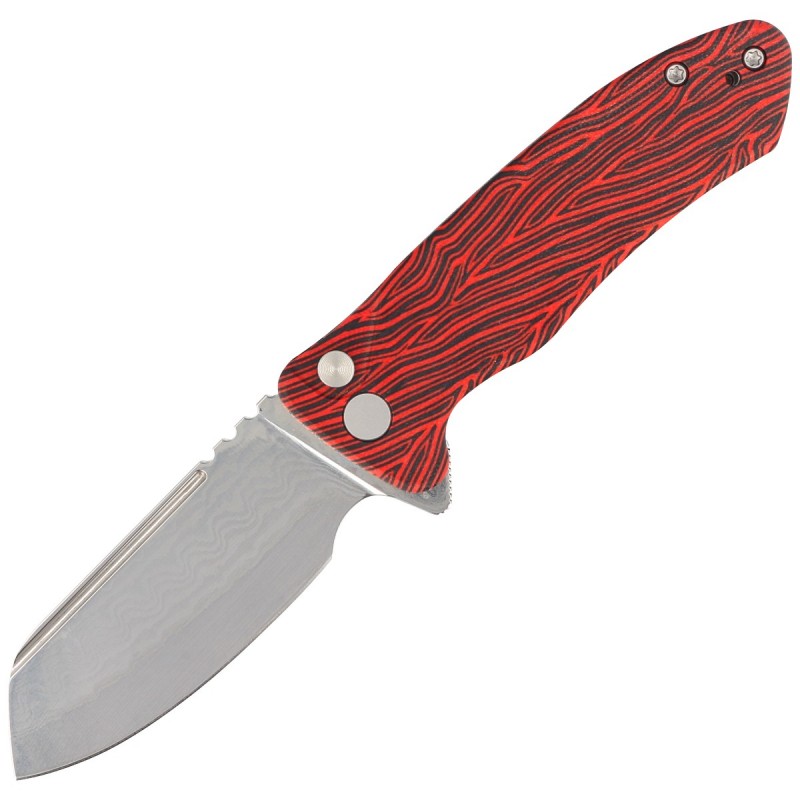 Nóż Kubey Knife Creon Red/Black G10, Damascus (KU336B)