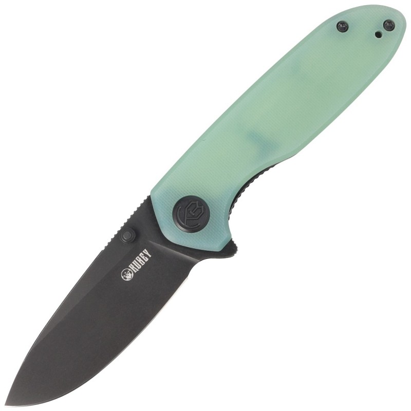 Nóż Kubey Knife Belus Jade G10, Blackwashed AUS-10, Black (KU342B)