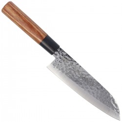 Nóż Tsubazo Santoku Pakka Wood, Tsuchime Daido 1K6 (340218)