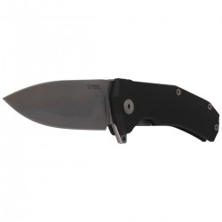 Nóż LionSteel KUR G10 Black, Stone Washed Blade (KUR BK)