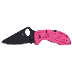 Nóż Spyderco Delica 4 FRN Pink, Black Blade Plain (C11FPPNS30VBK)