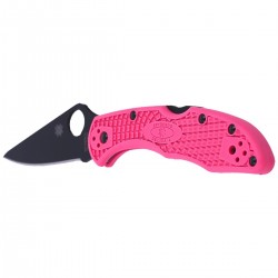 Nóż Spyderco Delica 4 FRN Pink, Black Blade Plain (C11FPPNS30VBK)