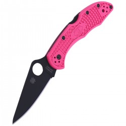 Nóż Spyderco Delica 4 FRN Pink, Black Blade Plain (C11FPPNS30VBK)