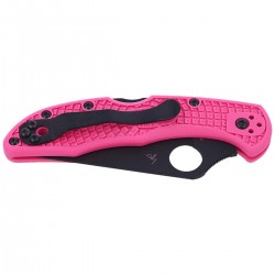 Nóż Spyderco Delica 4 FRN Pink, Black Blade Plain (C11FPPNS30VBK)