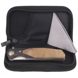 Nóż Bestech Ascot Carbon Fiber / Black G10 / Lightburl Wood, Satin 14C28N (BG19D)