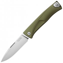 Nóż LionSteel Thrill Green Aluminium, Satin M390 by Molletta (TL A GS)