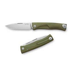 Nóż LionSteel Thrill Green Aluminium, Satin M390 by Molletta (TL A GS)