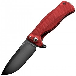 Nóż LionSteel SR11A Red Aluminium, Black Sleipner by Molletta (SR11A RB)